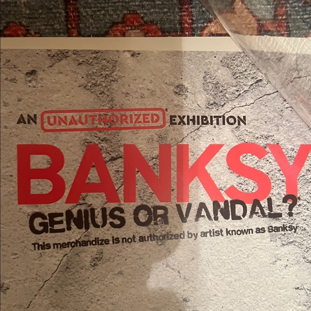 Banksy Genius Or Vandal An Unauthorized Exhibition Poster Liberty - LA Exhibit - Picture 7 of 7